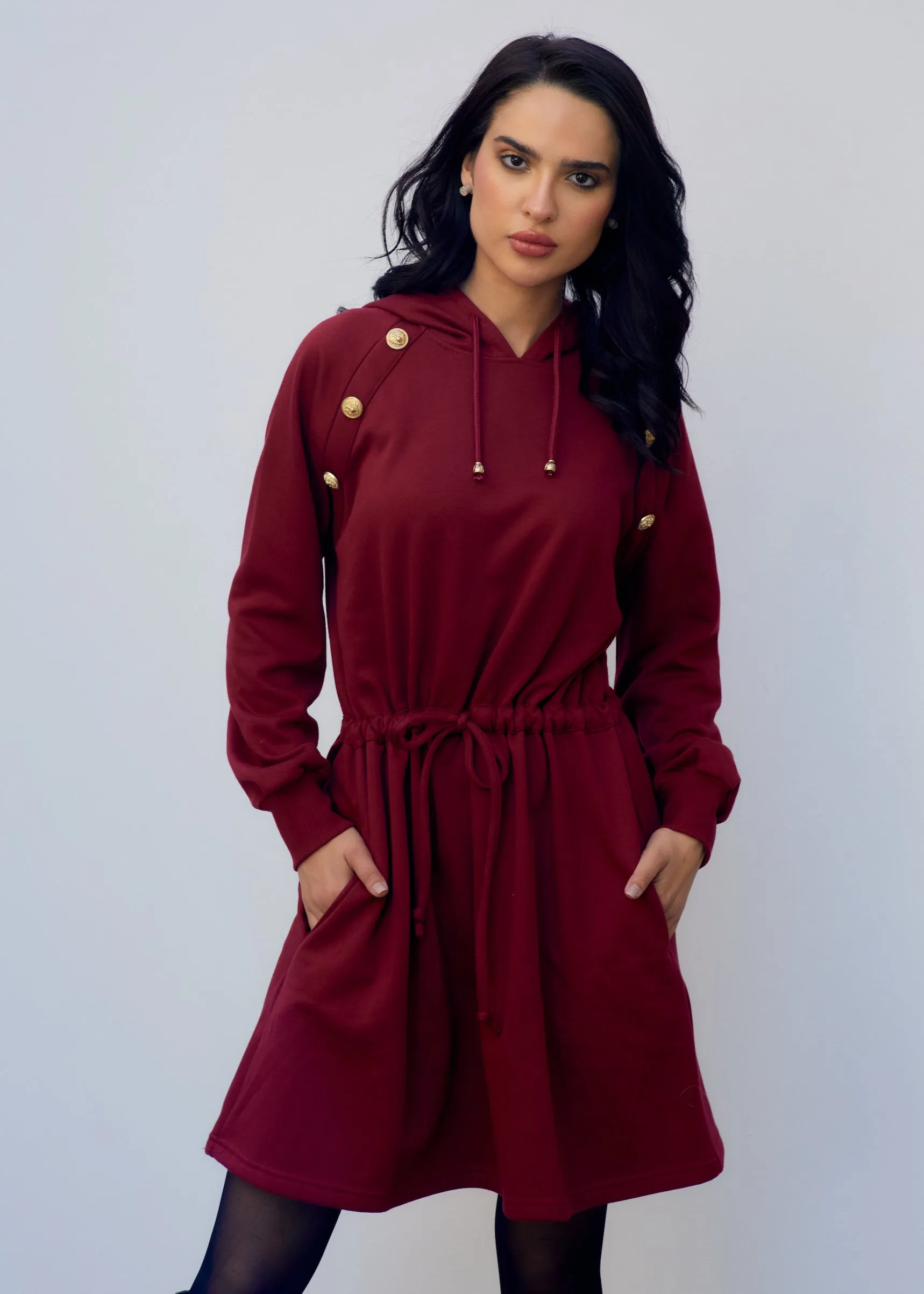 Comfort Chic Hooded Dress