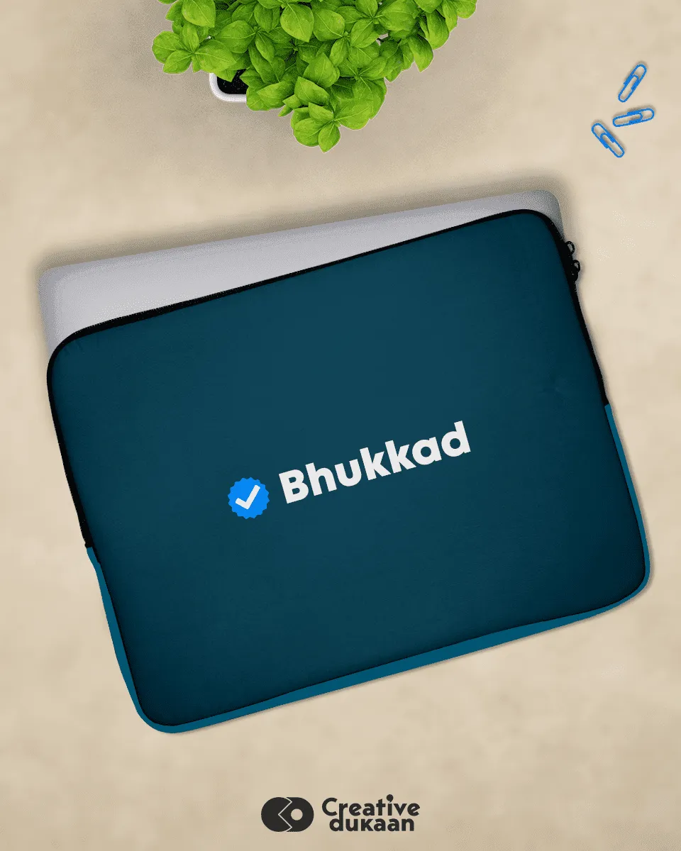 Cool Blue "Bhukkad" Verified Laptop Sleeves