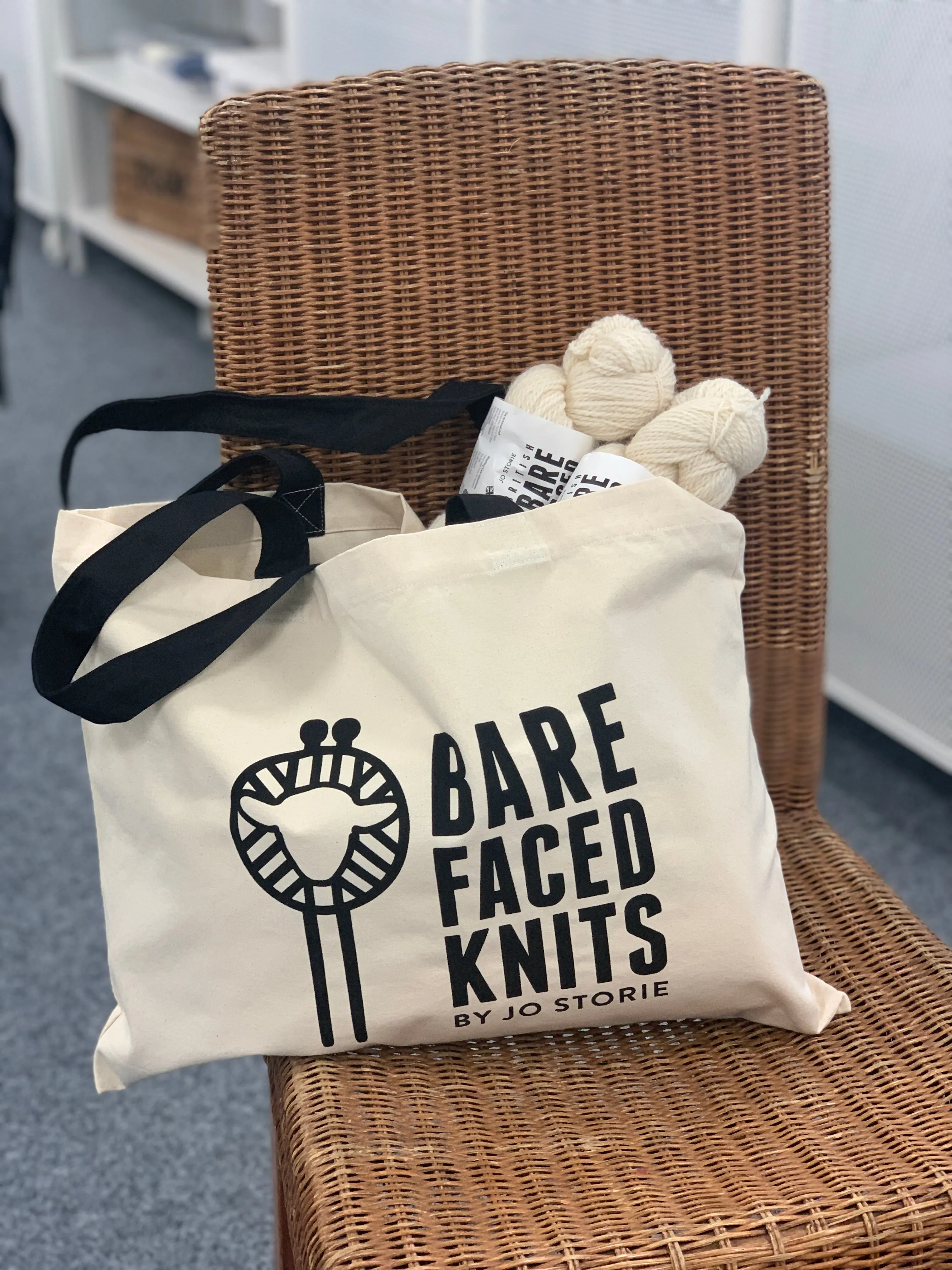 Cotton Shopper Project Bag (X large)