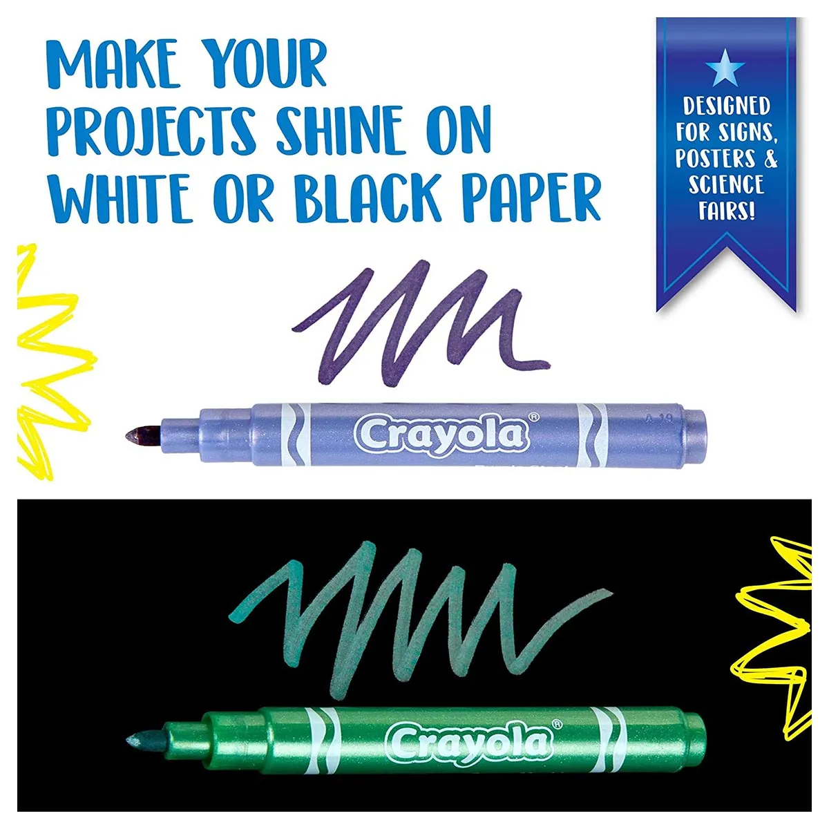 Crayola Metallic Markers Pack of 6