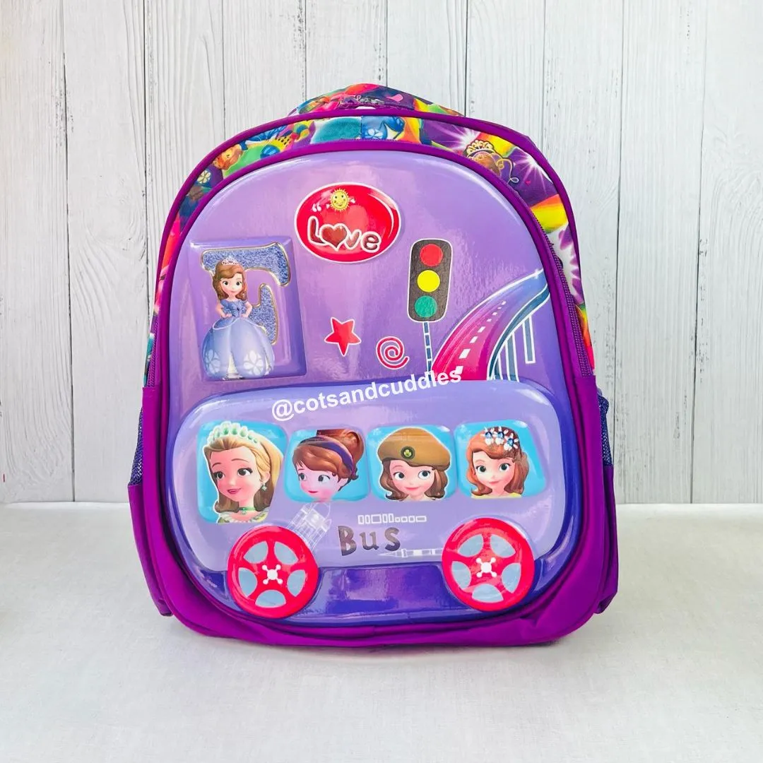 Cute Design Hardshell Backpack For Kids (Princess)