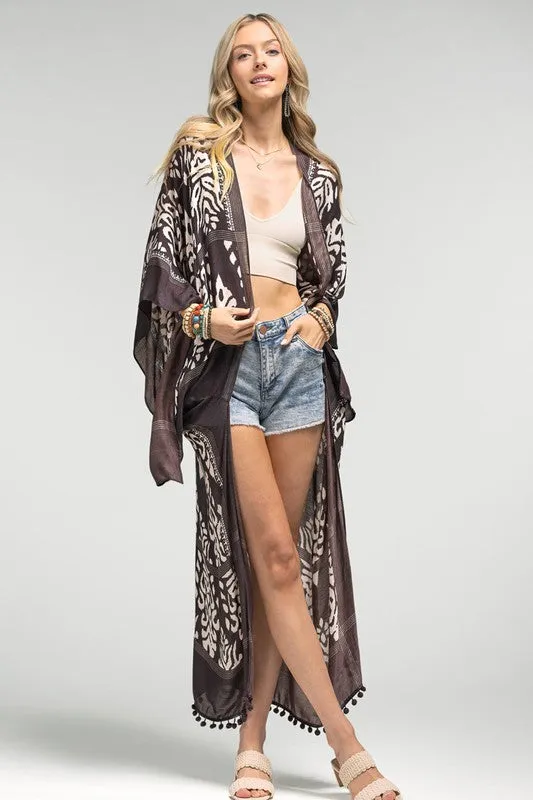 Damask LightWeight Summer Kimono