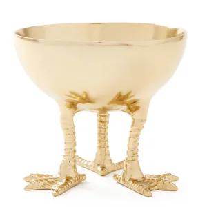 Daphne  Bowl With Brass Finish