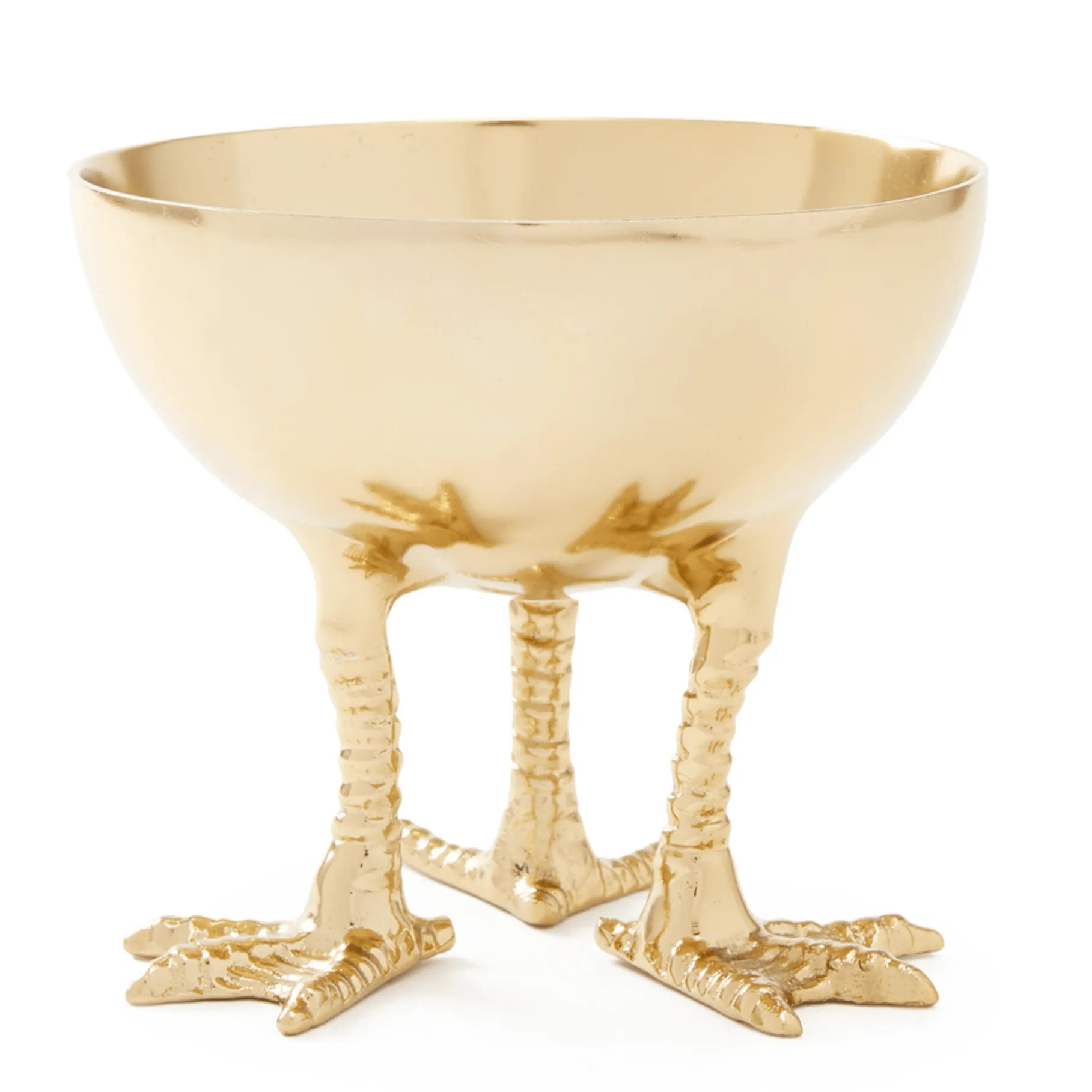 Daphne  Bowl With Brass Finish