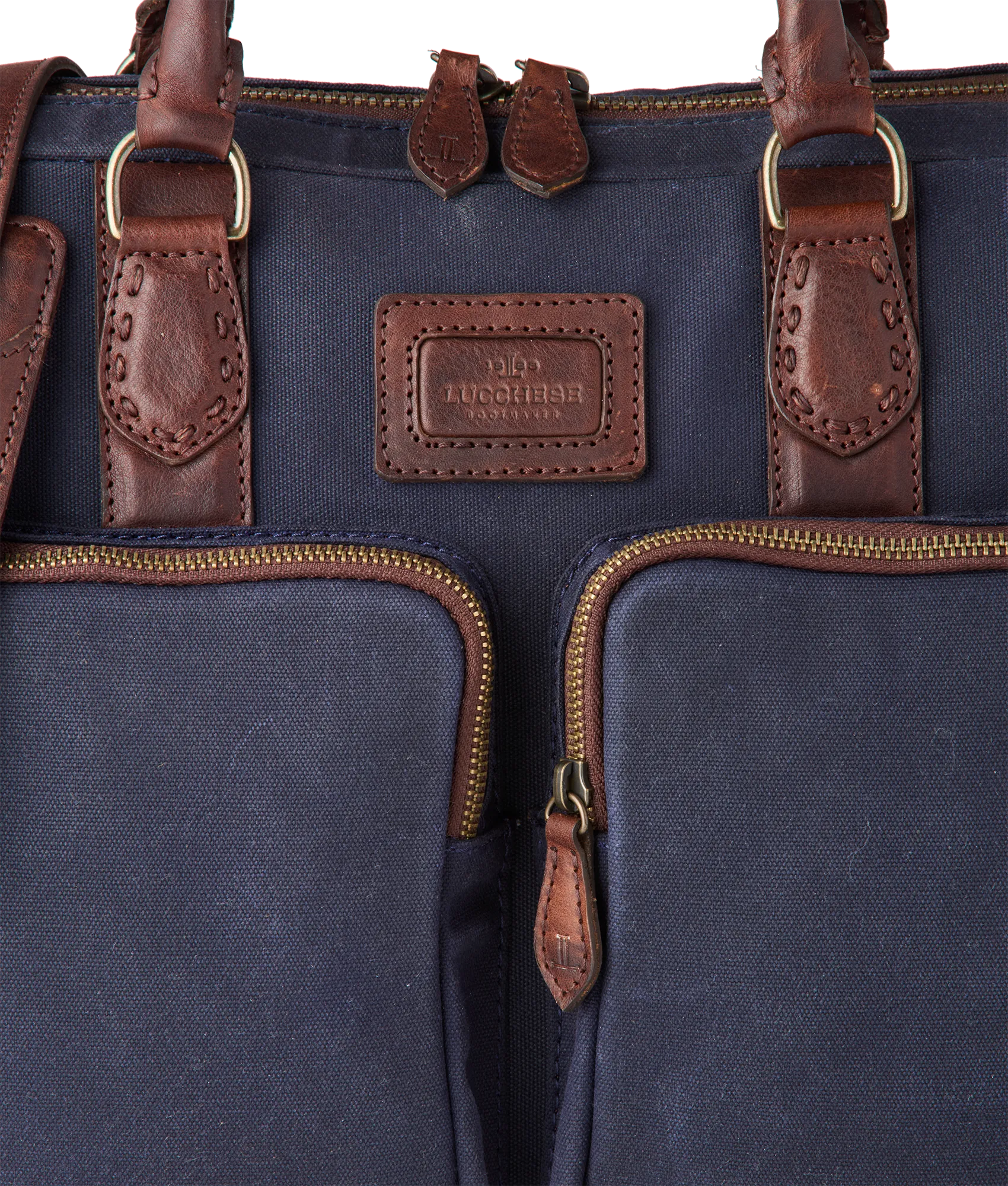 Everyday Waxed Canvas Briefcase :: Navy