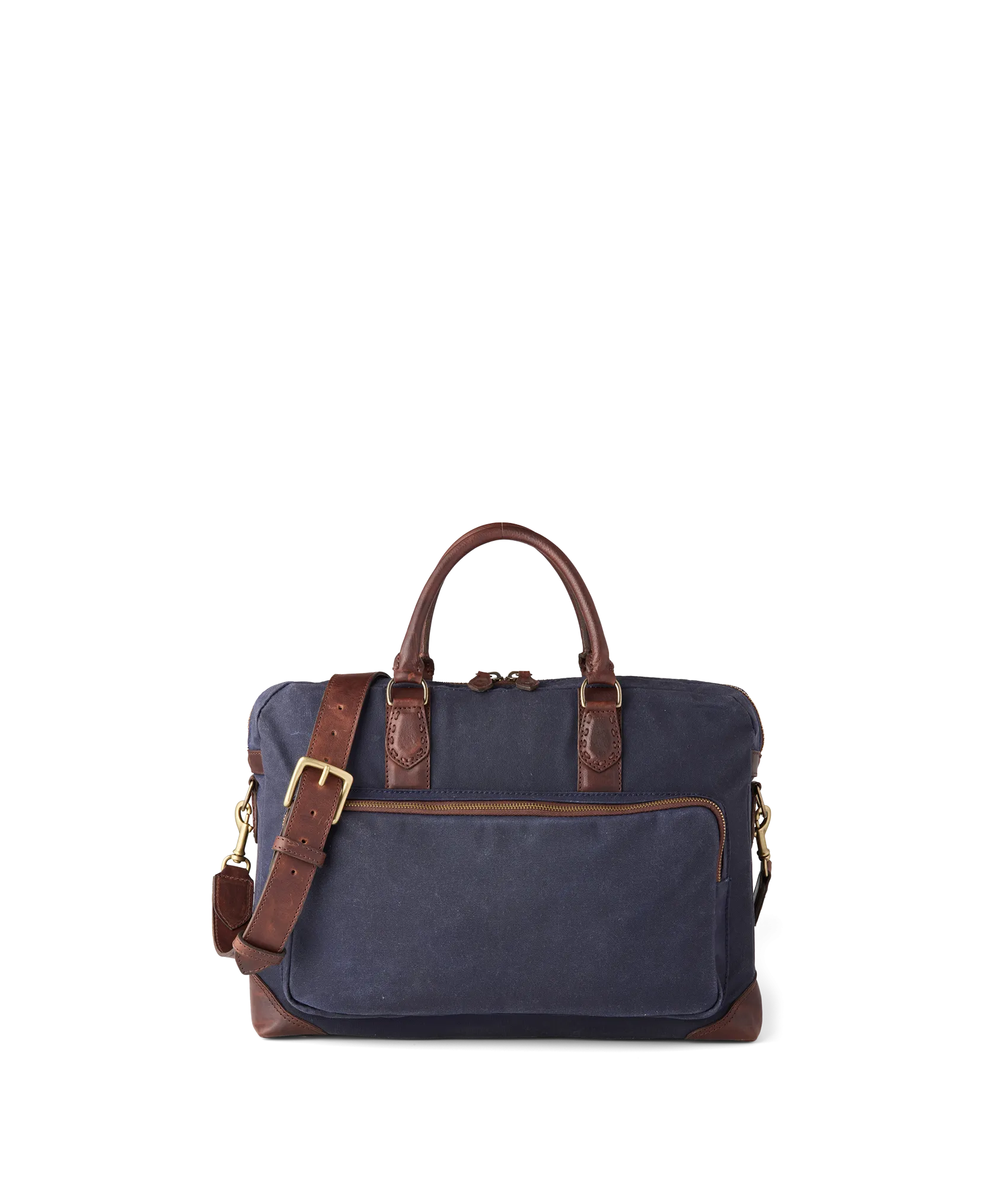 Everyday Waxed Canvas Briefcase :: Navy