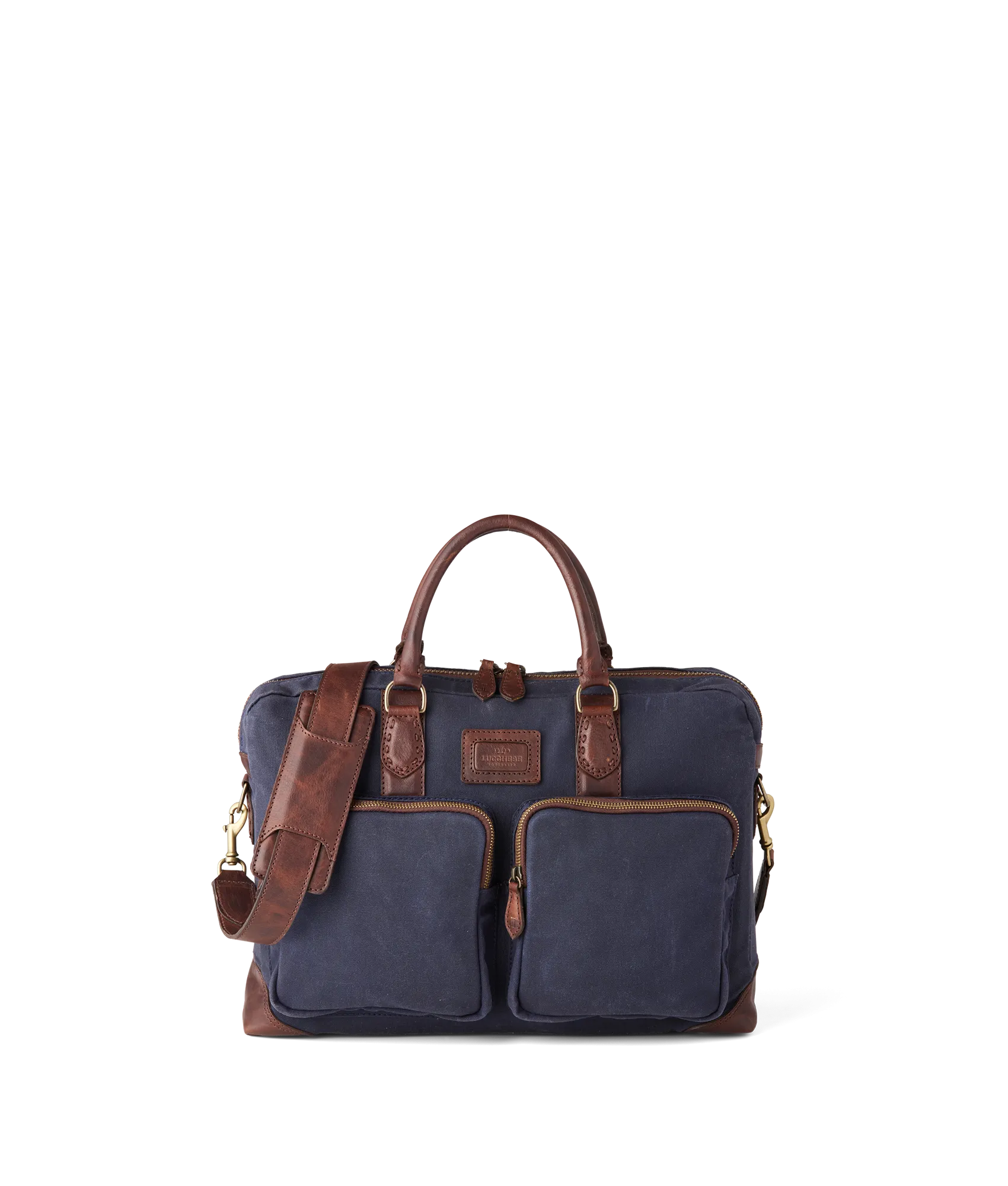 Everyday Waxed Canvas Briefcase :: Navy