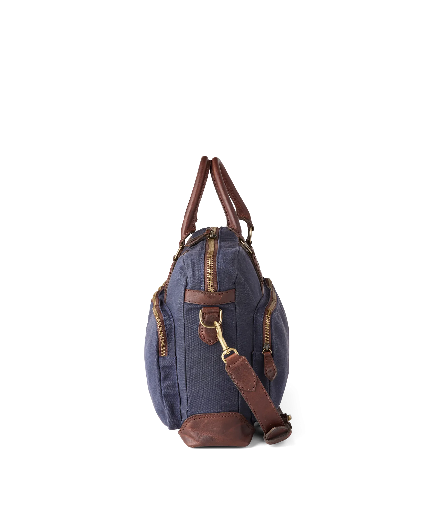 Everyday Waxed Canvas Briefcase :: Navy