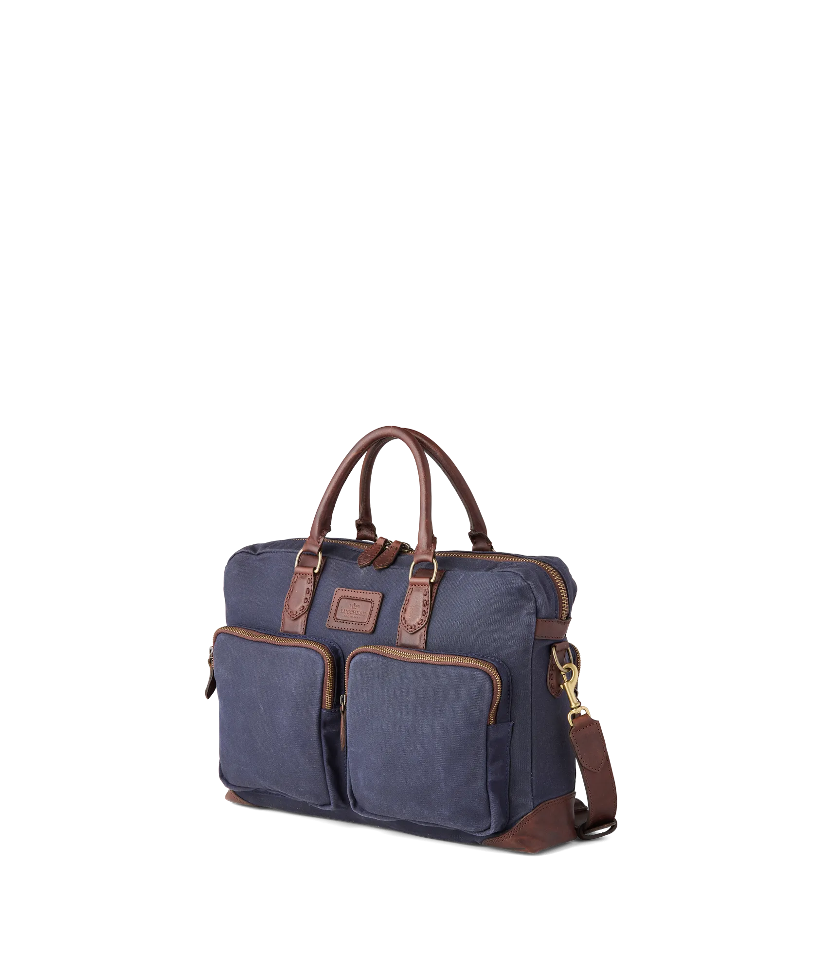 Everyday Waxed Canvas Briefcase :: Navy