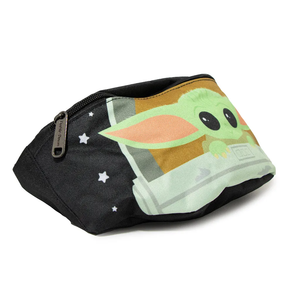 Fanny Pack - Star Wars The Child Chibi Carriage Pod Pose Stars Black White
