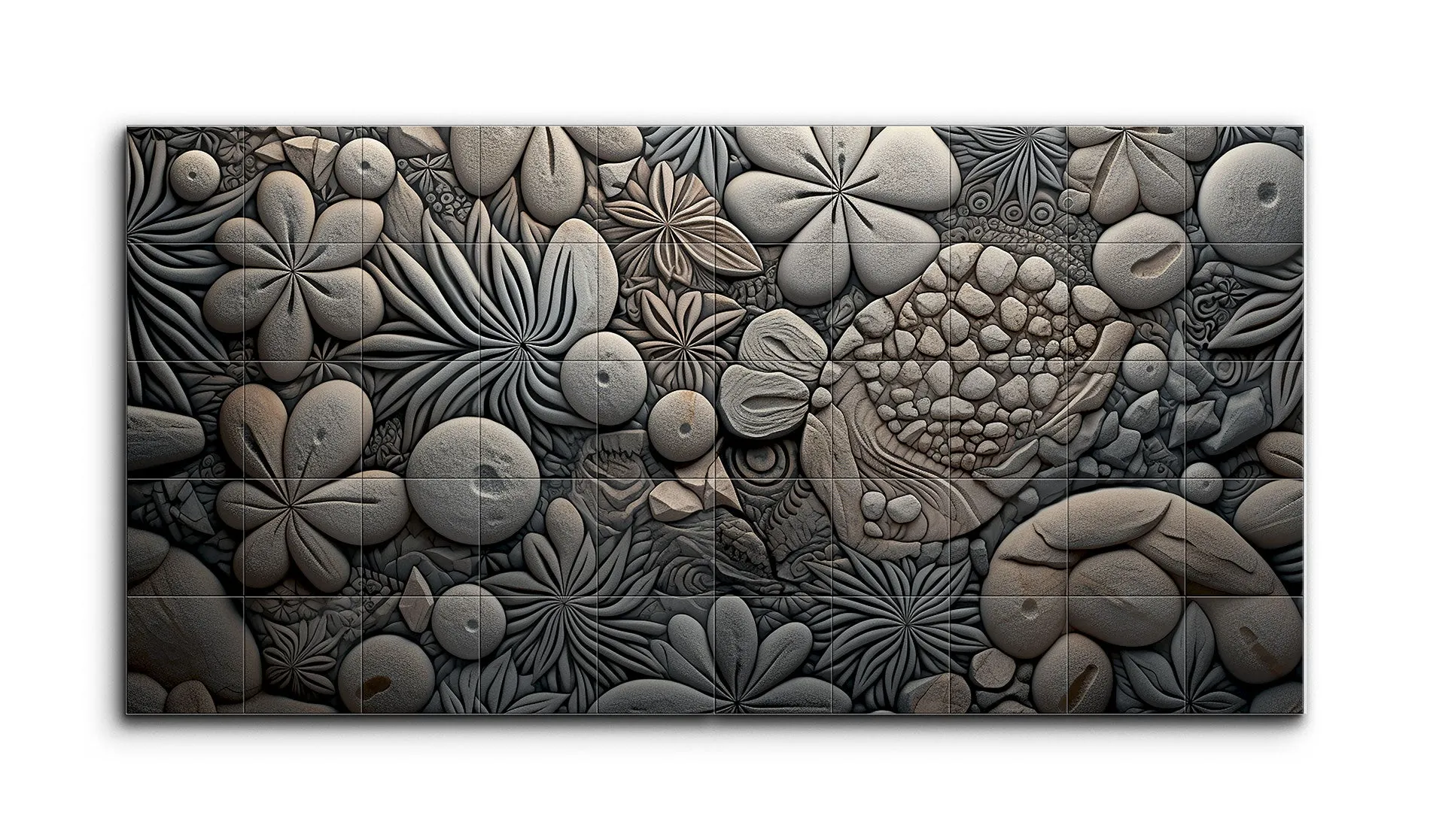 Fantastical Stone Garden Relief