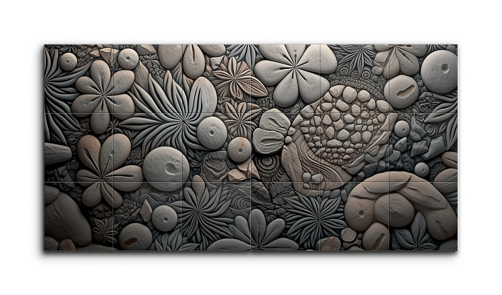 Fantastical Stone Garden Relief