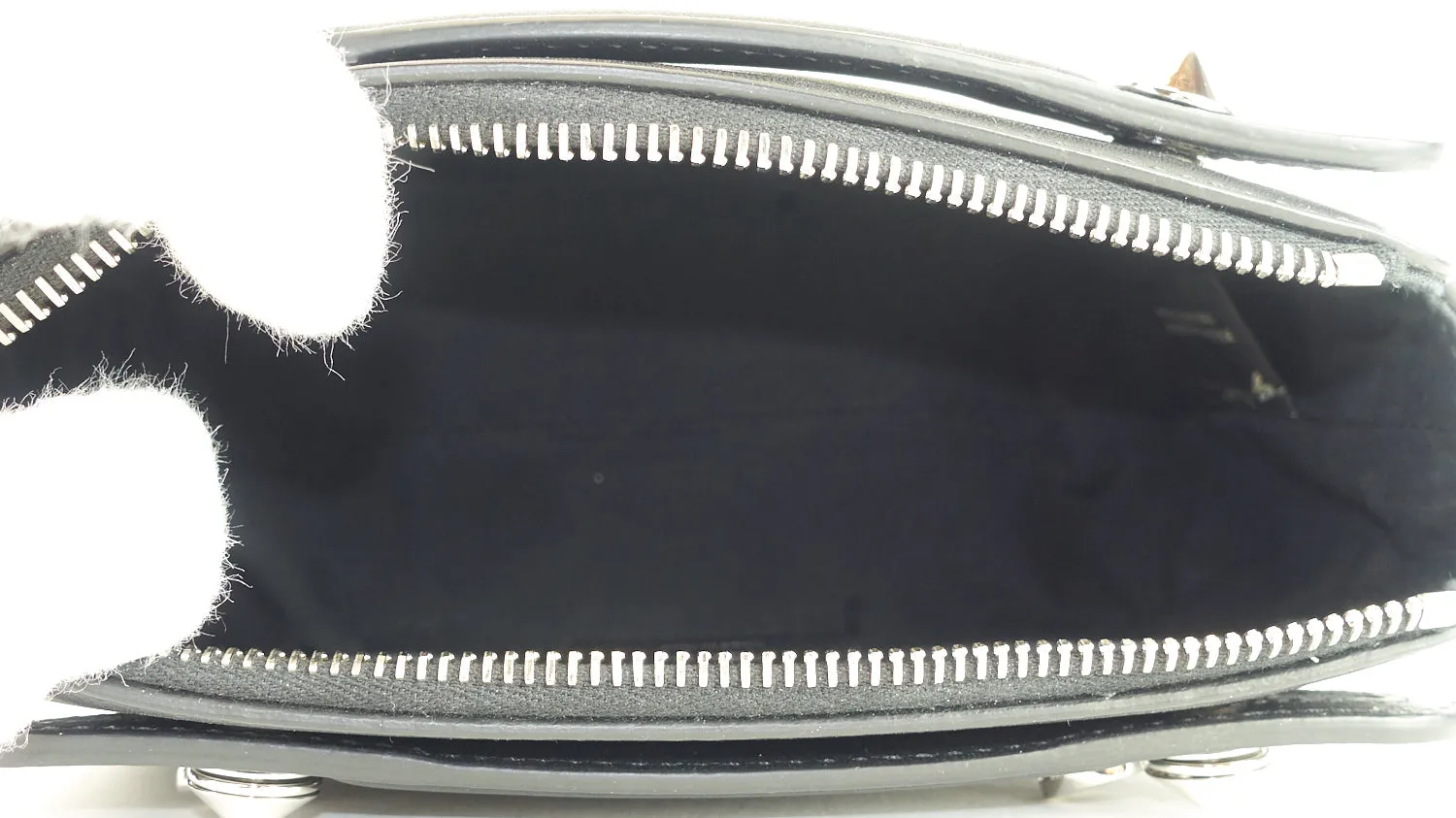 Fendi By The Way Calf Leather Mini Crystal Heart Bag