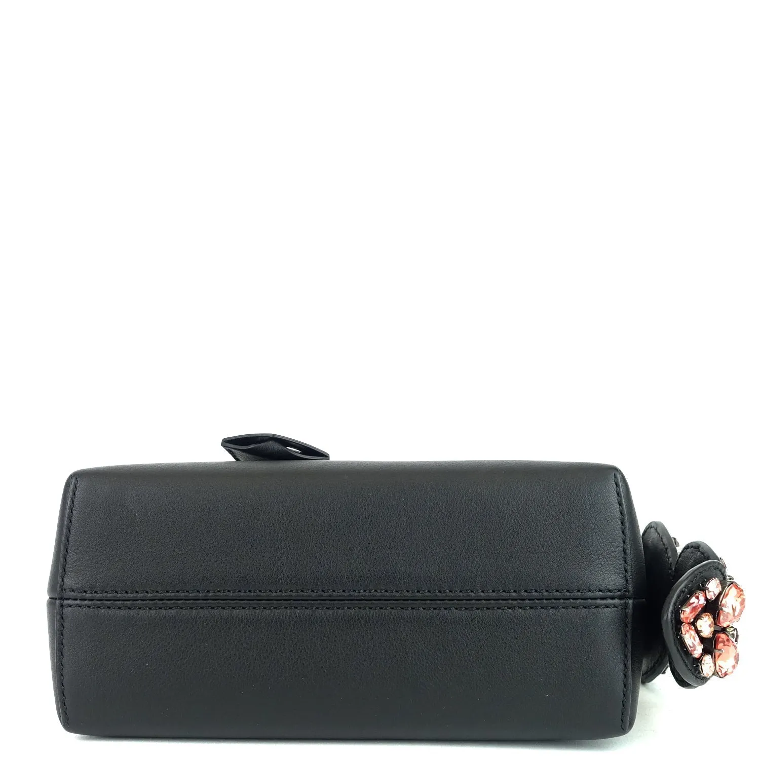 Fendi By The Way Calf Leather Mini Crystal Heart Bag