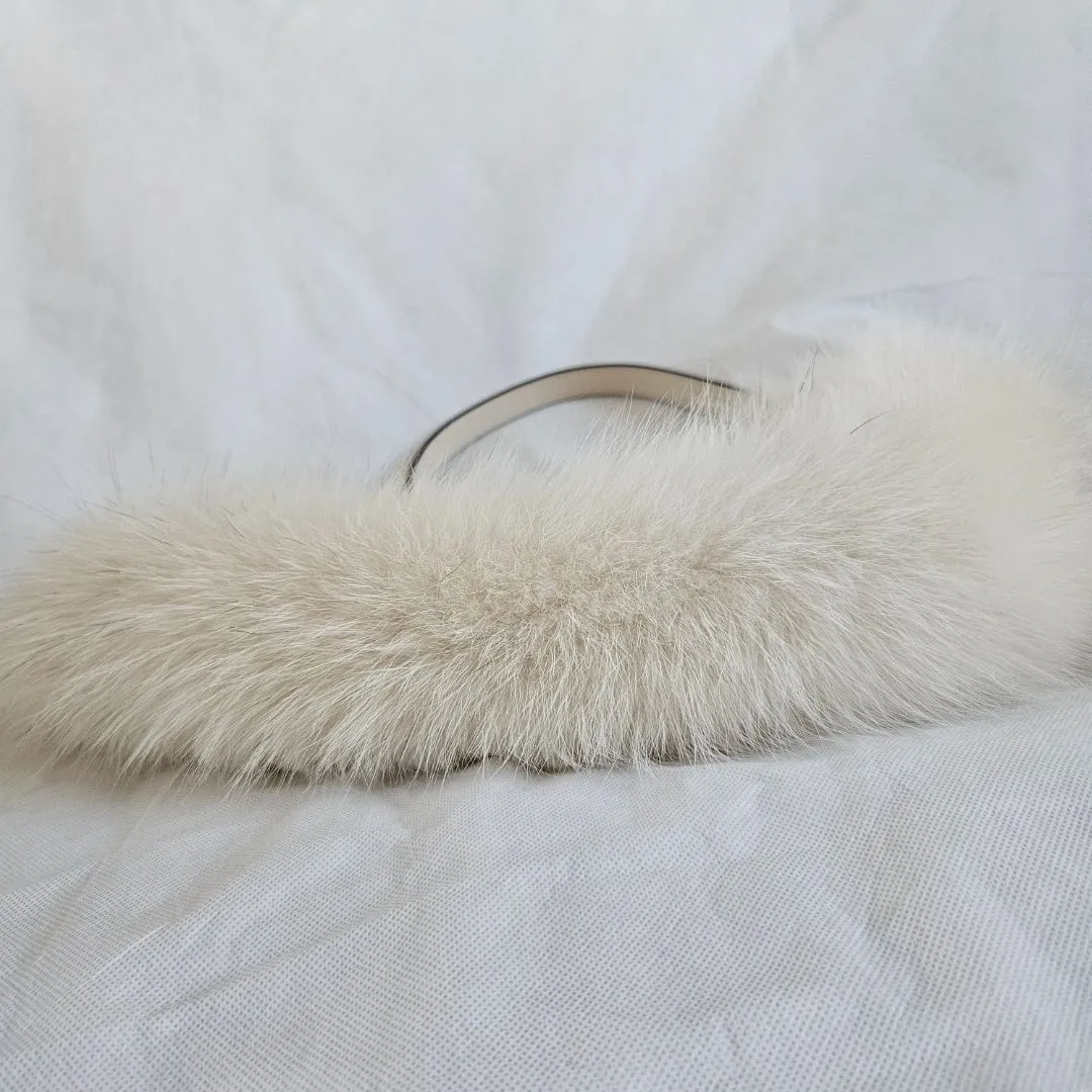 Fendi O'Lock Swing Fox Fur Lined Shoulder Bag