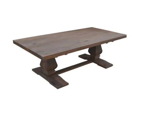 Florence Coffee Table 140cm Pedestal Solid Timber Wood French Provincial