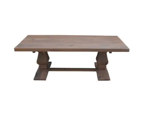 Florence Coffee Table 140cm Pedestal Solid Timber Wood French Provincial