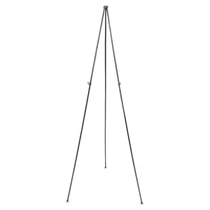 Full Size Instant Easel, 62.38" Maximum Height, Steel, Black