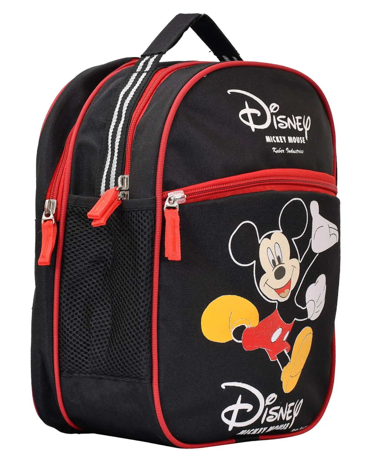 Fun Homes Disney Mickey Mouse Print 14 inch Waterproof Polyster School Bag,Backpack for Kids, Black
