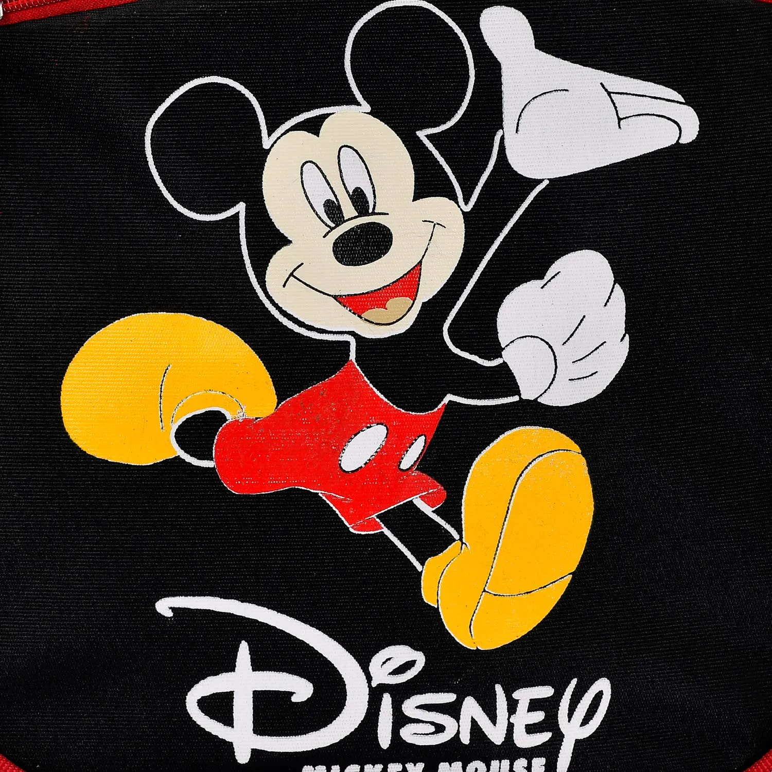 Fun Homes Disney Mickey Mouse Print 14 inch Waterproof Polyster School Bag,Backpack for Kids, Black