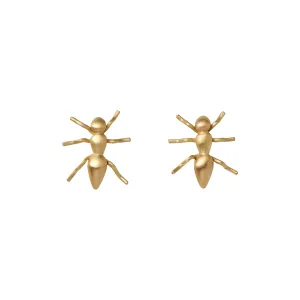 Gabriella Kiss 18k Gold Ant Stud Earrings