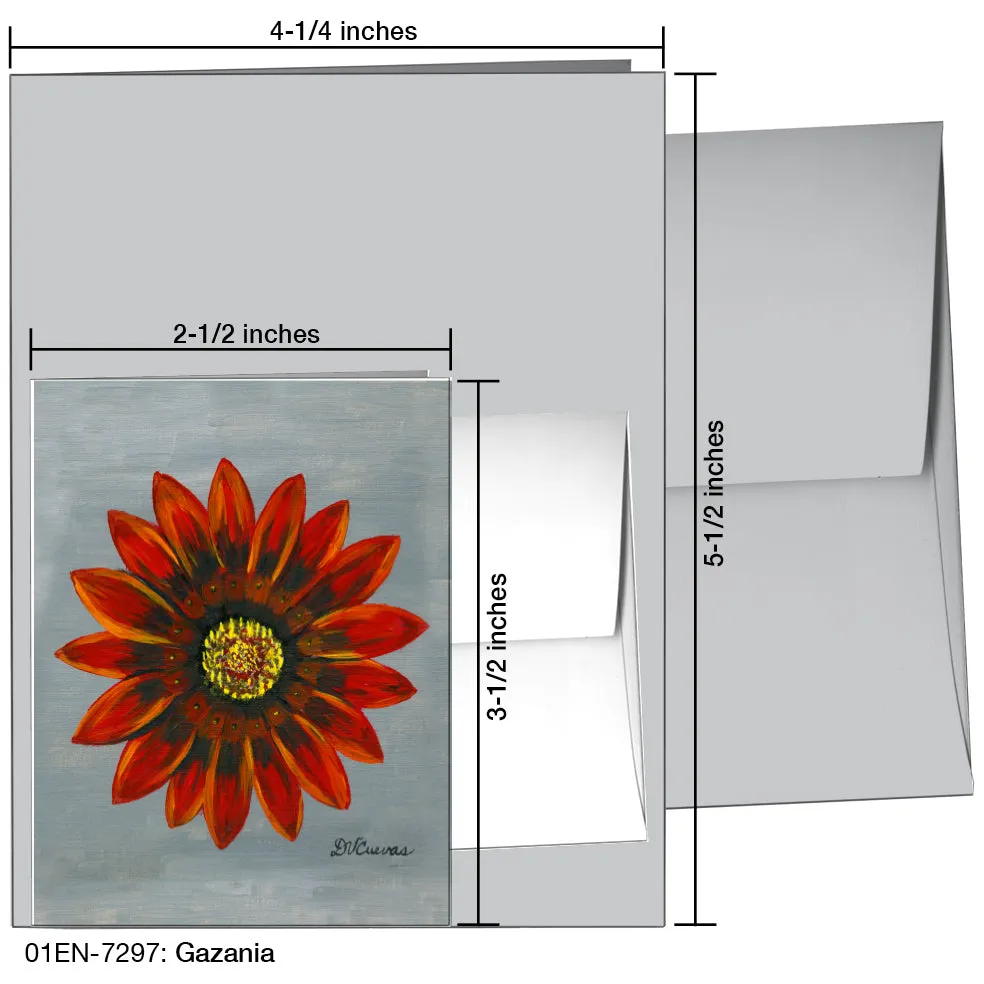 Gazania, Greeting Card (7297)