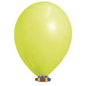Globos Payaso 5in Balloon Pastel Yellow 100ct