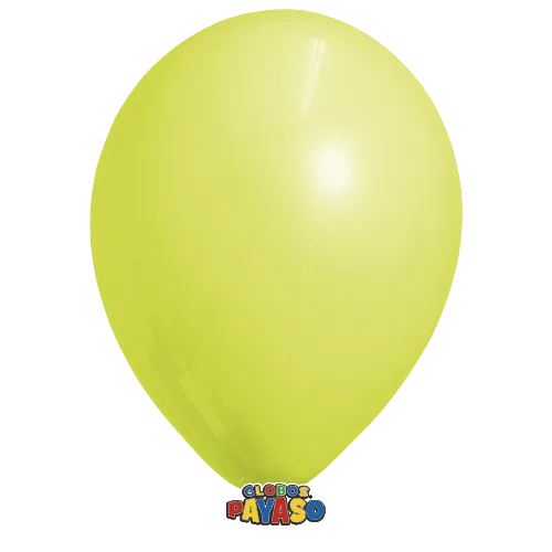 Globos Payaso 5in Balloon Pastel Yellow 100ct