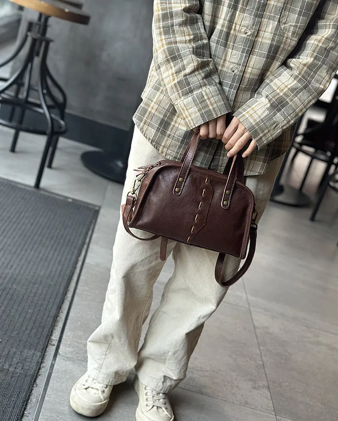 Green Leather Crossbody Purse Small Over The Shoulder Purse