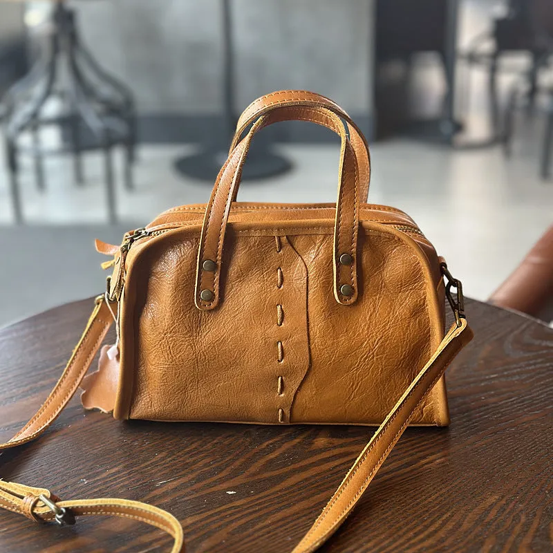 Green Leather Crossbody Purse Small Over The Shoulder Purse