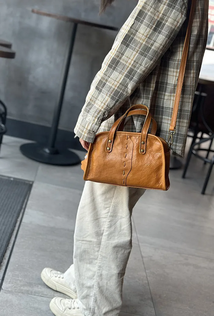 Green Leather Crossbody Purse Small Over The Shoulder Purse