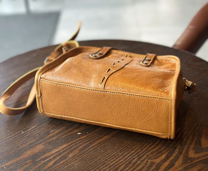 Green Leather Crossbody Purse Small Over The Shoulder Purse