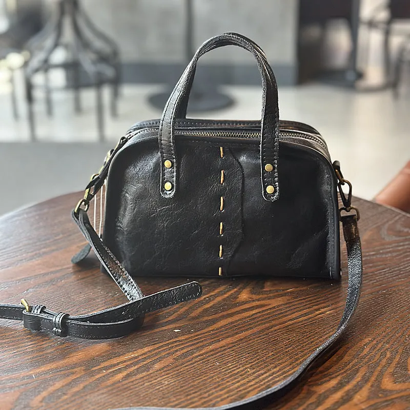 Green Leather Crossbody Purse Small Over The Shoulder Purse