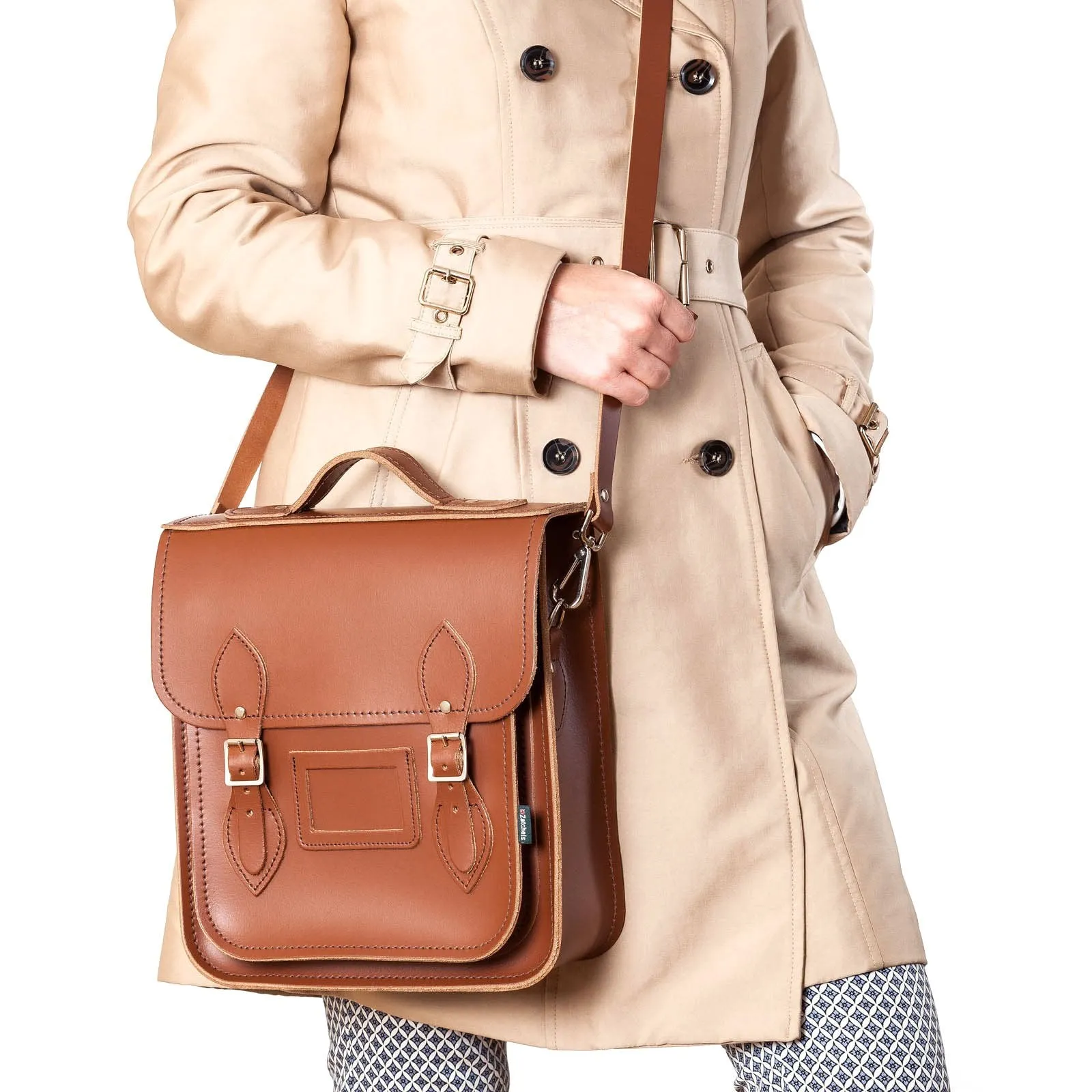 Handmade Leather City Backpack - Chestnut