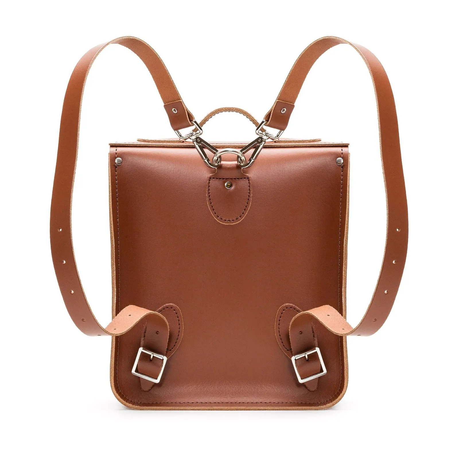 Handmade Leather City Backpack - Chestnut