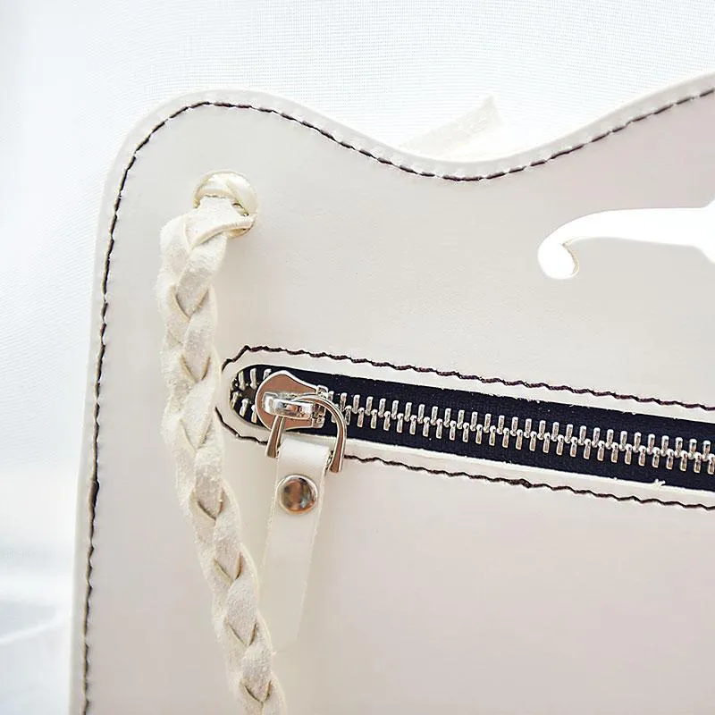 Handmade Leather Cute White Small Shoulder Bag Personalized Monogrammed Gift Custom Women Crossbody Bag Purse Shoulder Bag Purse