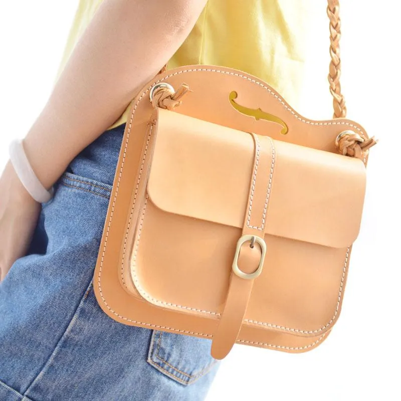 Handmade Leather Cute White Small Shoulder Bag Personalized Monogrammed Gift Custom Women Crossbody Bag Purse Shoulder Bag Purse