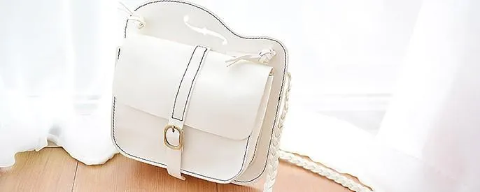 Handmade Leather Cute White Small Shoulder Bag Personalized Monogrammed Gift Custom Women Crossbody Bag Purse Shoulder Bag Purse