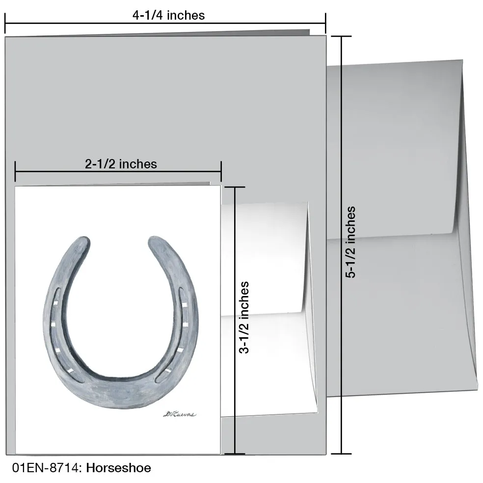 Horseshoe, Greeting Card (8714)