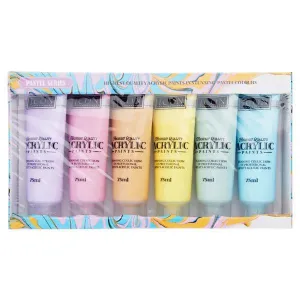 Icon Set 6 x 75ml Acrylic Paints - Pastel