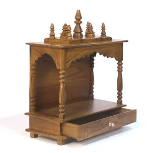 Intricately Carved Wooden Temple