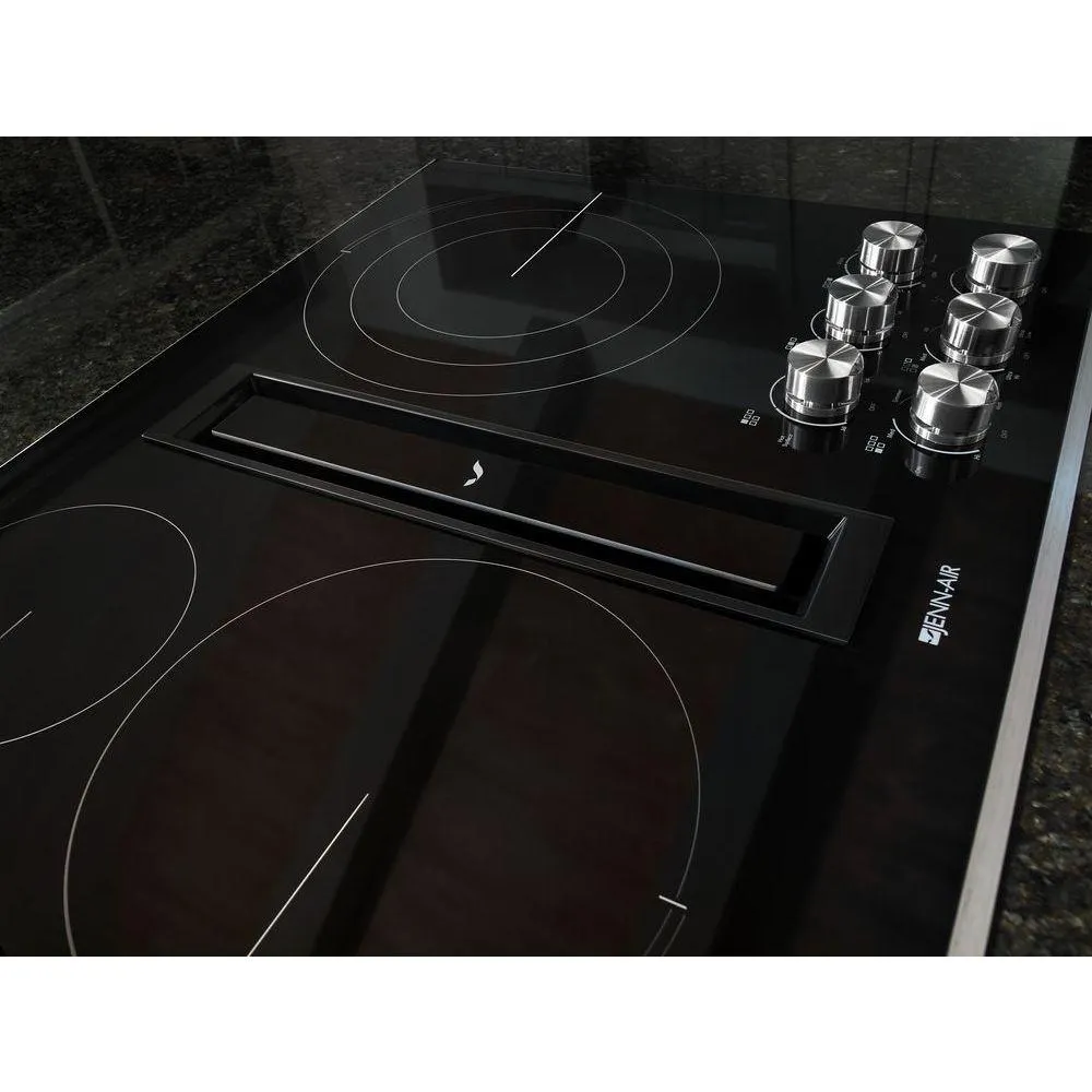JennAir 36-inch Built-In Electric Cooktop with JX3™ Downdraft Ventilation JED3536GS