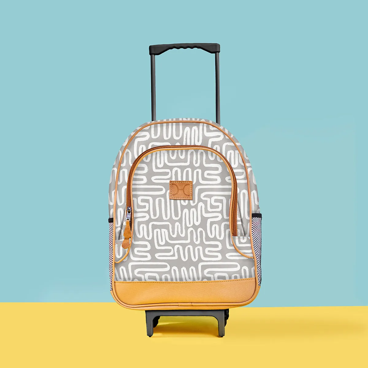 Kids Wheelie Backpack Blue handle