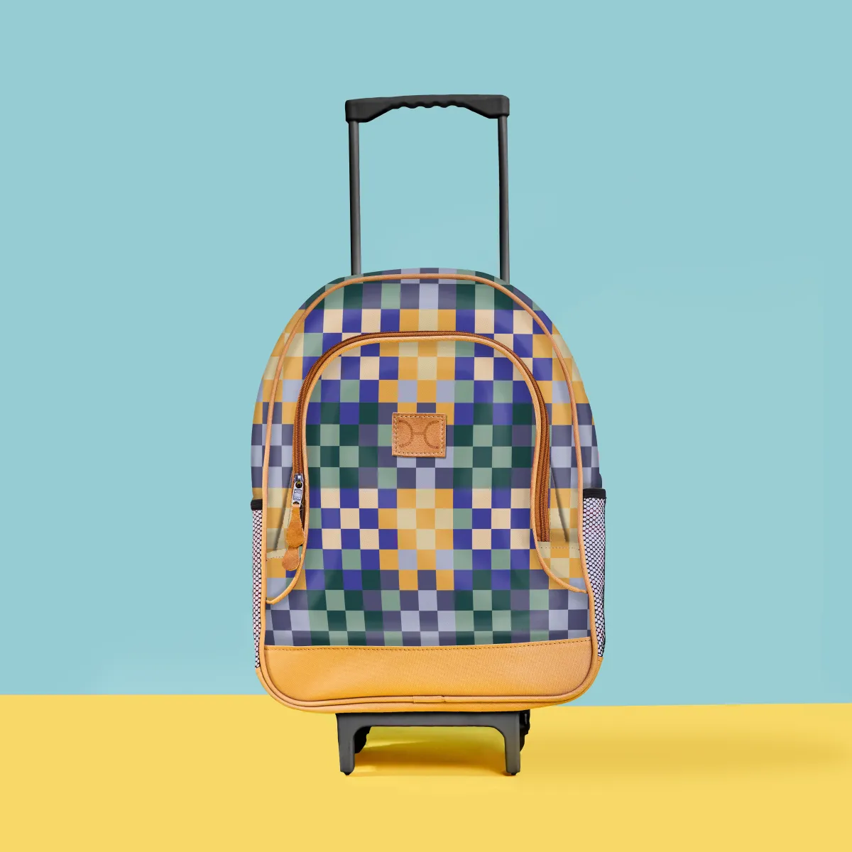 Kids Wheelie Backpack Blue handle