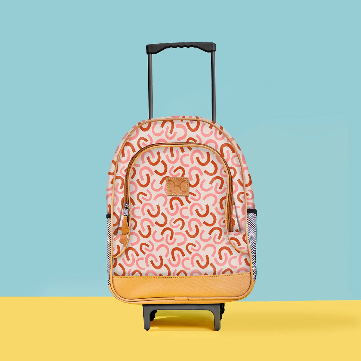 Kids Wheelie Backpack Blue handle