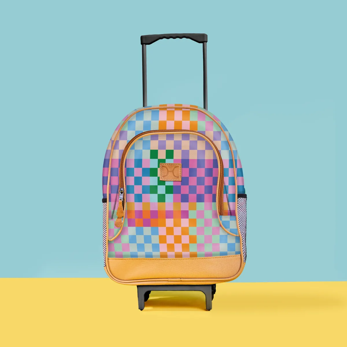 Kids Wheelie Backpack Blue handle