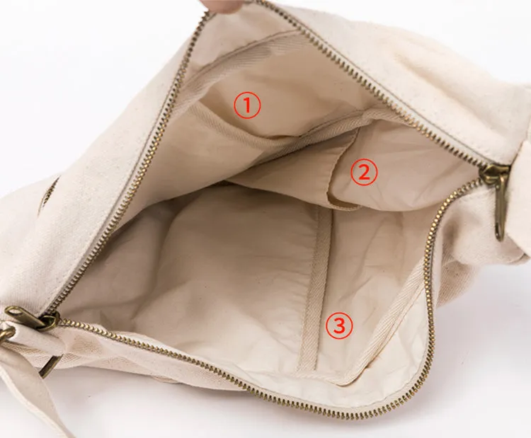 Ladies Crossbody Chest Bag Canvas Shoulder Bag For Women