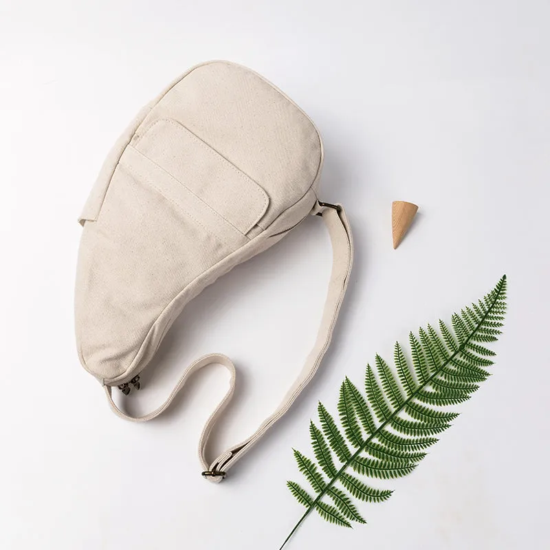Ladies Crossbody Chest Bag Canvas Shoulder Bag For Women