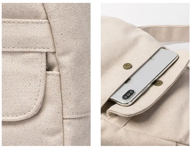 Ladies Crossbody Chest Bag Canvas Shoulder Bag For Women