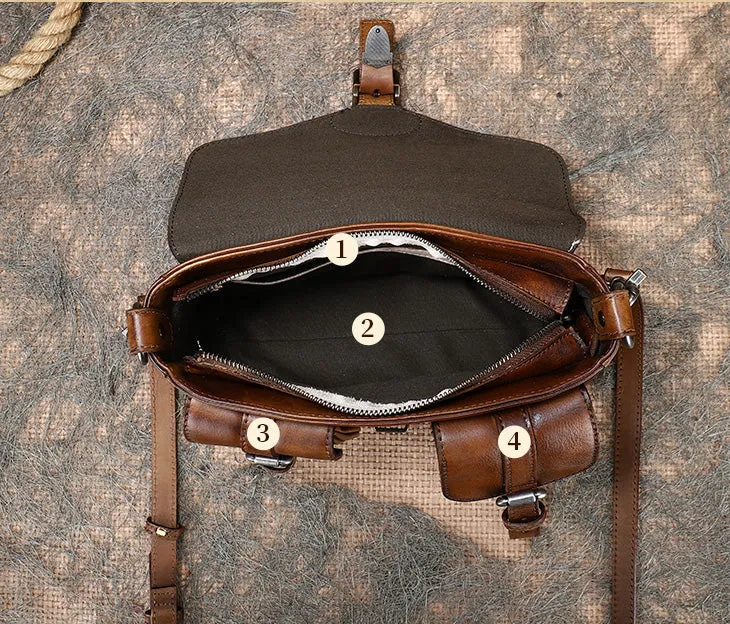 Ladies Small Genuine Leather Satchel Bags Cross Shoulder Bag